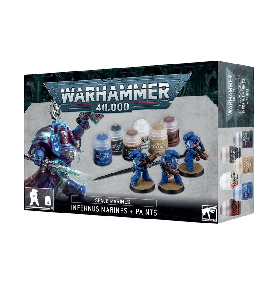 Warhammer 40k Space Marines: Infernus Marines + Paints Set - Inspire Newquay