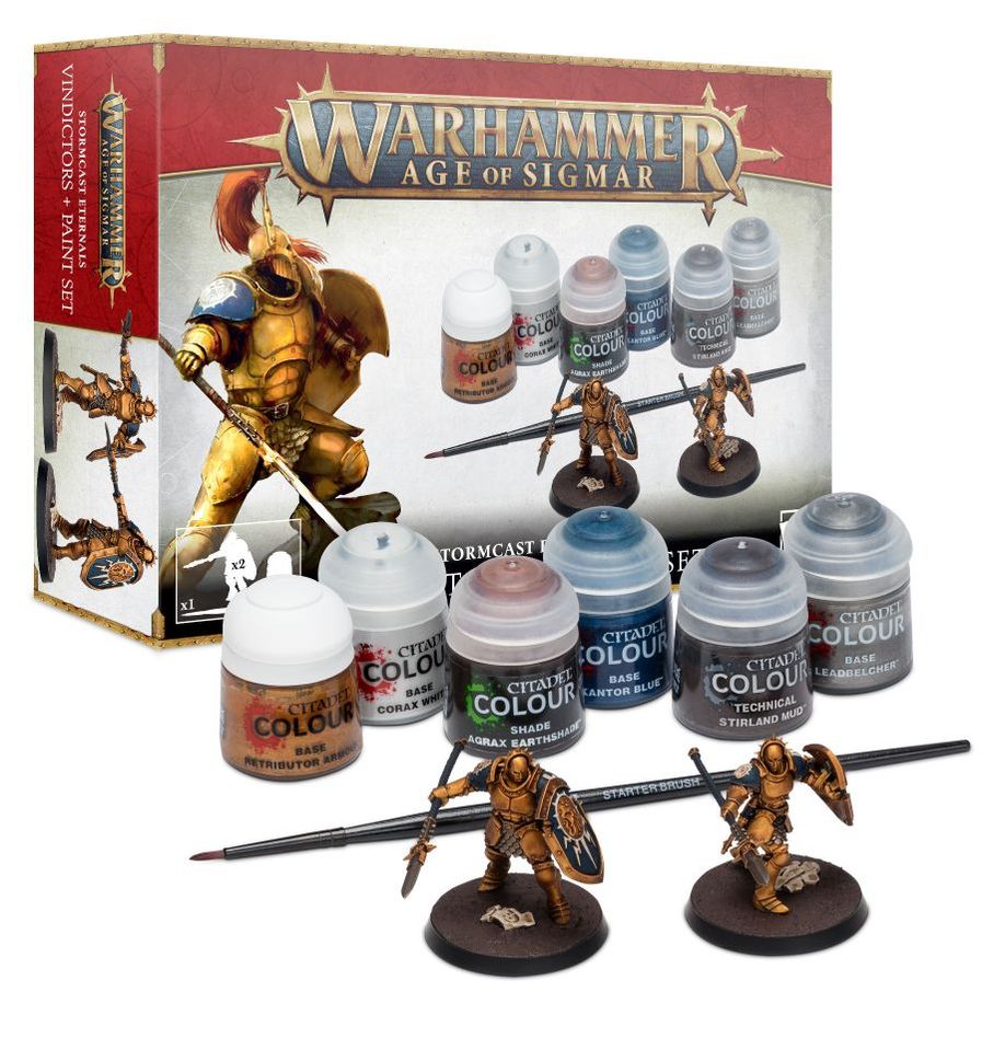 Warhammer 40k Stormcast Eternals Vindictors + Paints Set - Inspire Newquay