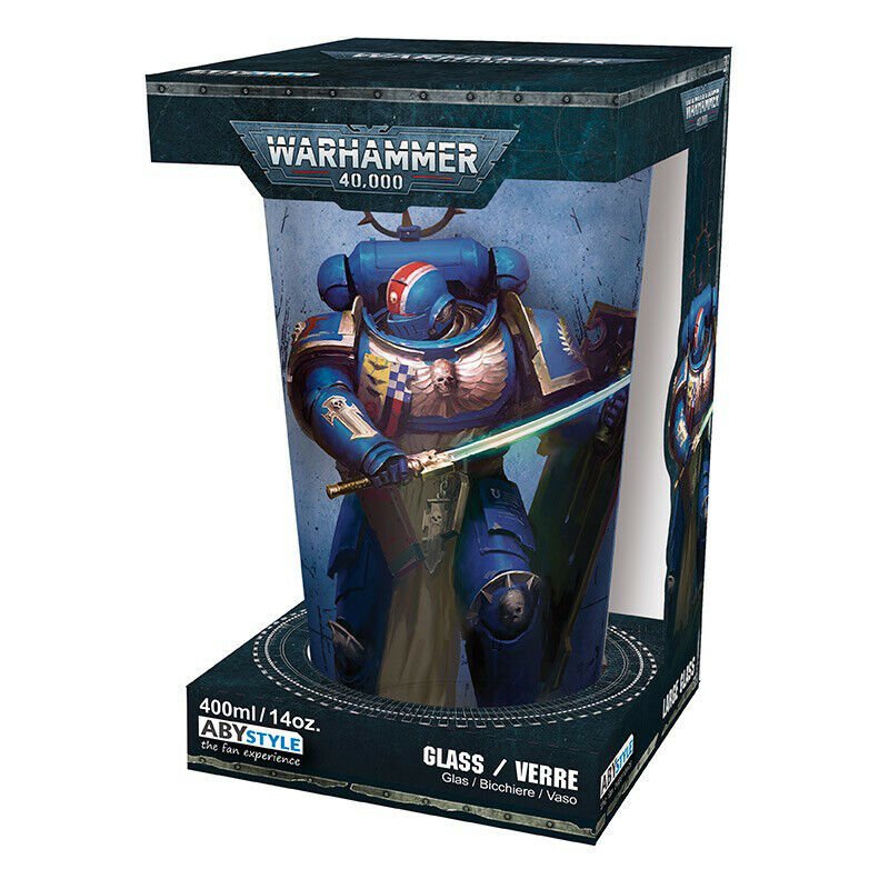 Warhammer 40k Ultramarines Large Glass - Inspire Newquay