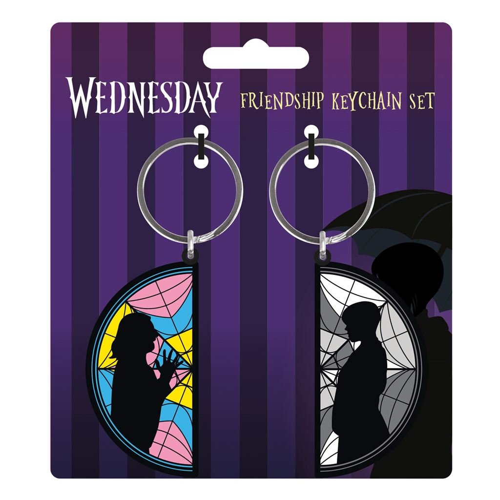 Wednesday (Wednesday Enid Window) Pvc Keychain (2 Pack) - Inspire Newquay
