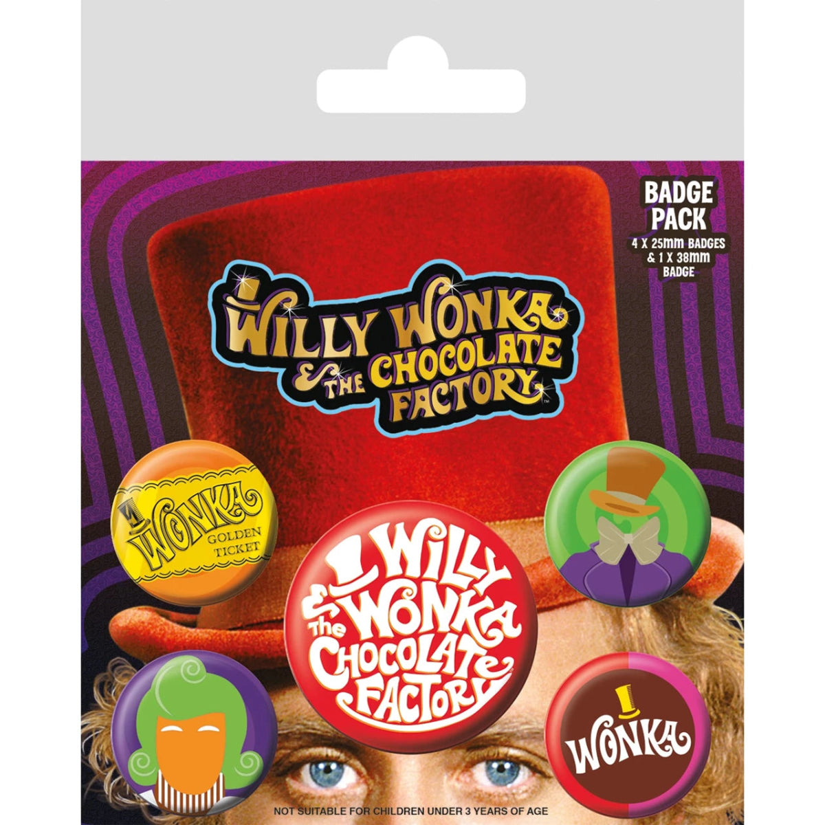 Willy Wonka & The Chocolate Factory Badge Pack - Inspire Newquay